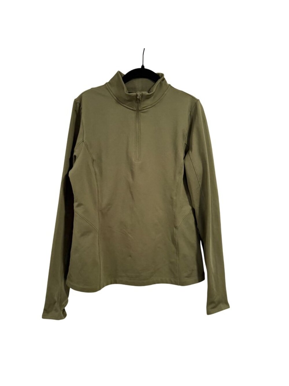 CALIA by‎ Carrie Underwood Cold Dash 1/4 Zip Pullover Olive Green